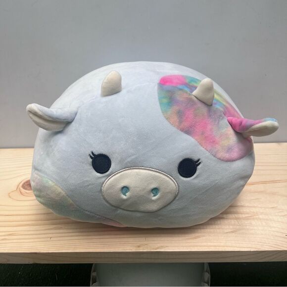 Squishmallow Caedia Cow Squish Stackable Stack KellyToy 8 “ tall - Picture 1 of 6